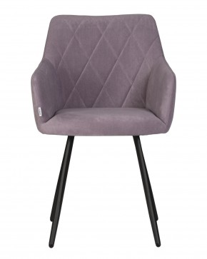 Стул обеденный DOBRIN ROBY, ЭМАЛЬ ЧЕРНЫЙ МУАР велюр Catania Lavender в Карталах - kartaly.ok-mebel.com | фото 6