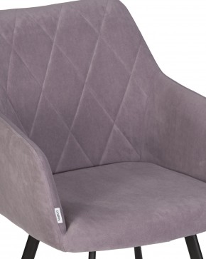Стул обеденный DOBRIN ROBY, ЭМАЛЬ ЧЕРНЫЙ МУАР велюр Catania Lavender в Карталах - kartaly.ok-mebel.com | фото 8
