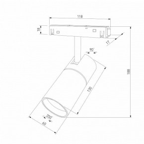 Светильник на штанге Elektrostandard Slim Magnetic a069471 в Карталах - kartaly.ok-mebel.com | фото 4