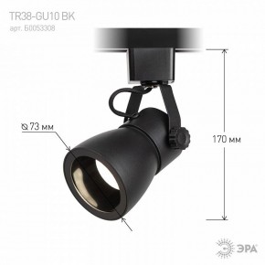 Светильник на штанге Эра  TR38-GU10 BK в Карталах - kartaly.ok-mebel.com | фото 7