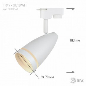 Светильник на штанге Эра  TR49 - GU10 WH в Карталах - kartaly.ok-mebel.com | фото 4