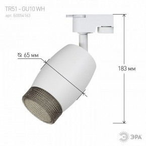 Светильник на штанге Эра  TR51 - GU10 WH в Карталах - kartaly.ok-mebel.com | фото 4