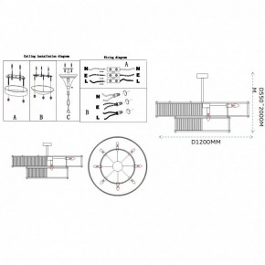 Светильник на штанге Imperiumloft RH Marais Round Chandelier 40,2668 в Карталах - kartaly.ok-mebel.com | фото 11