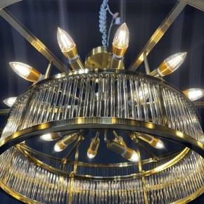 Светильник на штанге Imperiumloft RH Marais Round Chandelier 40,2668 в Карталах - kartaly.ok-mebel.com | фото 5