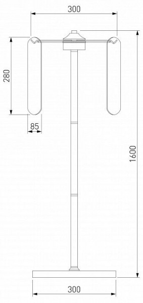 Торшер Eurosvet Claire 01171/3 золото в Карталах - kartaly.ok-mebel.com | фото 3