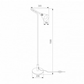Торшер Eurosvet Enigma 01187/1 черный в Карталах - kartaly.ok-mebel.com | фото 4