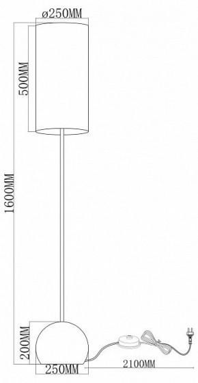 Торшер Moderli Flint V11590-1F в Карталах - kartaly.ok-mebel.com | фото 2
