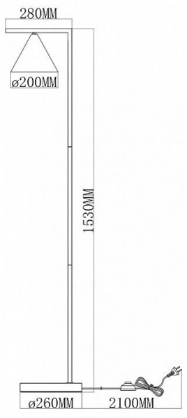 Торшер Moderli Omaha V11592-1F в Карталах - kartaly.ok-mebel.com | фото 6