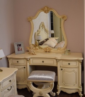 Туалетный стол + Зеркало Мона Лиза (крем) в Карталах - kartaly.ok-mebel.com | фото 6