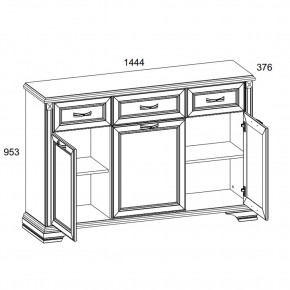 Тумба 3D3S, MONAKO, цвет Сосна винтаж/дуб анкона в Карталах - kartaly.ok-mebel.com | фото 2