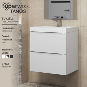Тумба под раковину Uperwood Tanos 100 см, подвесная, белая матовая в Карталах - kartaly.ok-mebel.com | фото 4