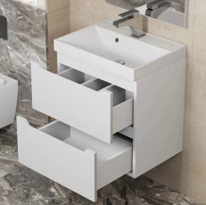 Тумба под раковину Uperwood Tanos 50 см, подвесная, белая матовая в Карталах - kartaly.ok-mebel.com | фото 3