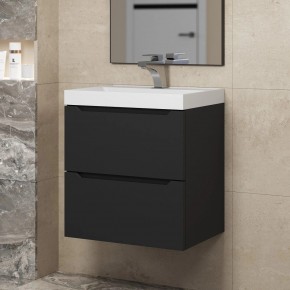 Тумба под раковину Uperwood Tanos 50 см, подвесная, черная матовая в Карталах - kartaly.ok-mebel.com | фото