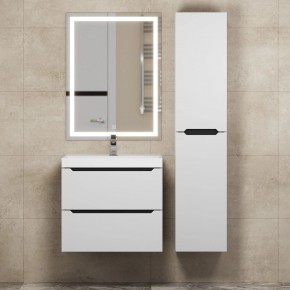 Тумба под раковину Uperwood Tanos 60 см, подвесная, белая/графит в Карталах - kartaly.ok-mebel.com | фото 13