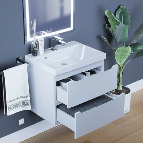 Тумба под раковину Uperwood Tanos 60 см, подвесная, белая матовая в Карталах - kartaly.ok-mebel.com | фото 2