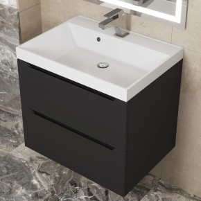 Тумба под раковину Uperwood Tanos 60 см, подвесная, черная матовая в Карталах - kartaly.ok-mebel.com | фото 10