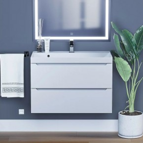 Тумба под раковину Uperwood Tanos 80 см, подвесная, белая матовая в Карталах - kartaly.ok-mebel.com | фото