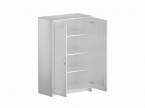 Тумба СИРИУС двухдверная высокая, цвет белый в Карталах - kartaly.ok-mebel.com | фото 3