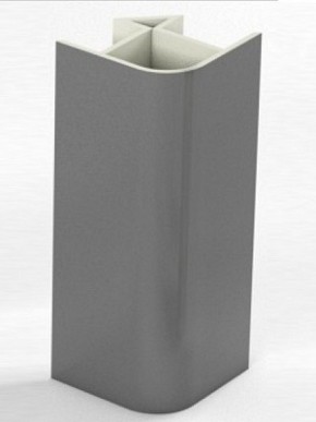 Угловое соединение для цоколя 90 гр. h100 мм (Алюминий, Белый, Черный, Сонома) в Карталах - kartaly.ok-mebel.com | фото 1