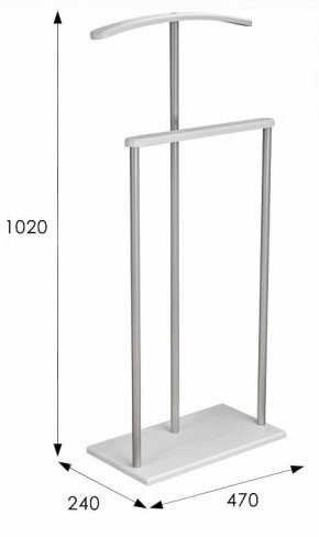 Вешалка для костюма Дэви 1 в Карталах - kartaly.ok-mebel.com | фото 6