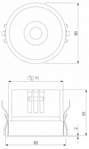 Встраиваемый светильник Elektrostandard Forte a069411 в Карталах - kartaly.ok-mebel.com | фото 7