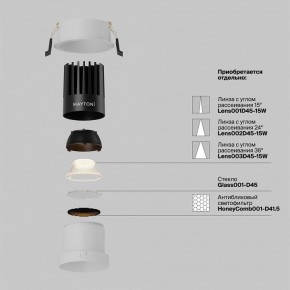 Встраиваемый светильник Maytoni Dip DL118-15W-2.7K-W в Карталах - kartaly.ok-mebel.com | фото 3