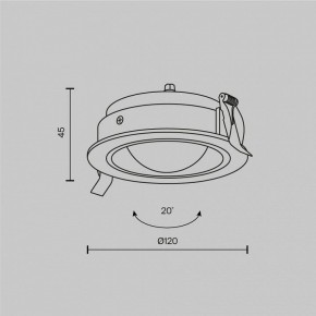 Встраиваемый светильник Maytoni Lens DL105-12W3K-B в Карталах - kartaly.ok-mebel.com | фото 9