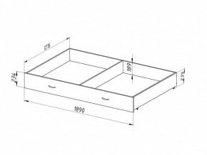 Ящик для металлических кроватей 120*190 (Венге) в Карталах - kartaly.ok-mebel.com | фото 2