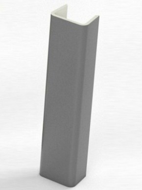 Торцевая заглушка  для цоколя h100 мм (Алюминий, Белый, Черный, Сонома) в Карталах - kartaly.ok-mebel.com | фото