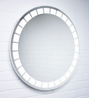 Зеркало Маскат 700х700 с подсветкой Домино (GL7057Z) в Карталах - kartaly.ok-mebel.com | фото 3